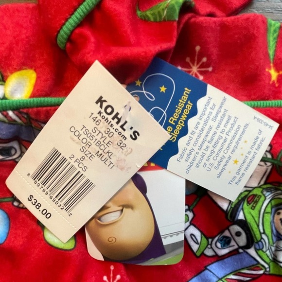 Toy Story Flannel Pajamas Christmas 2-piece - Picture 8 of 9